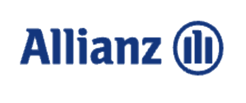 Partial view of the Allianz logo with blue text on a light background.