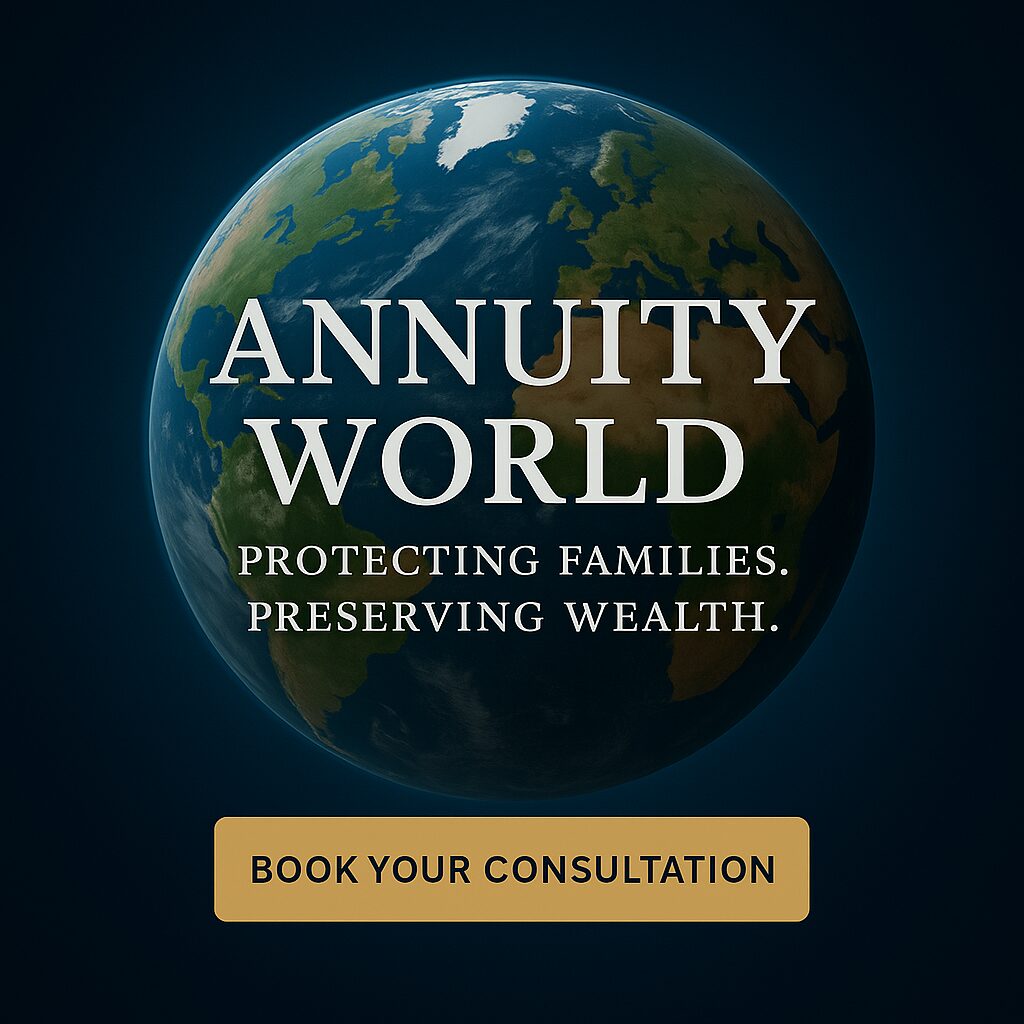 An annuity service ad focusing on family protection and wealth preservation.